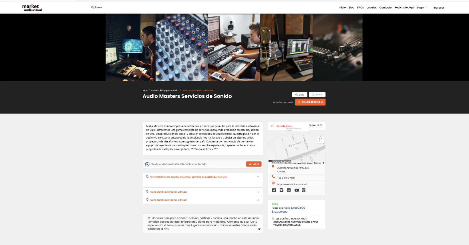 Anuncio Market Audiovisual